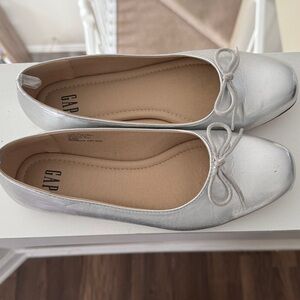 GAP Metallic Silver Ballet Flats